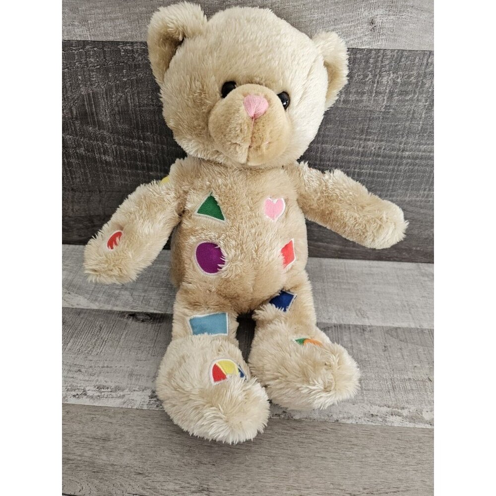 New Adevnture 2009 Lovey Brown Bear Musical Shapes Sound Baby Plush Toy Rare